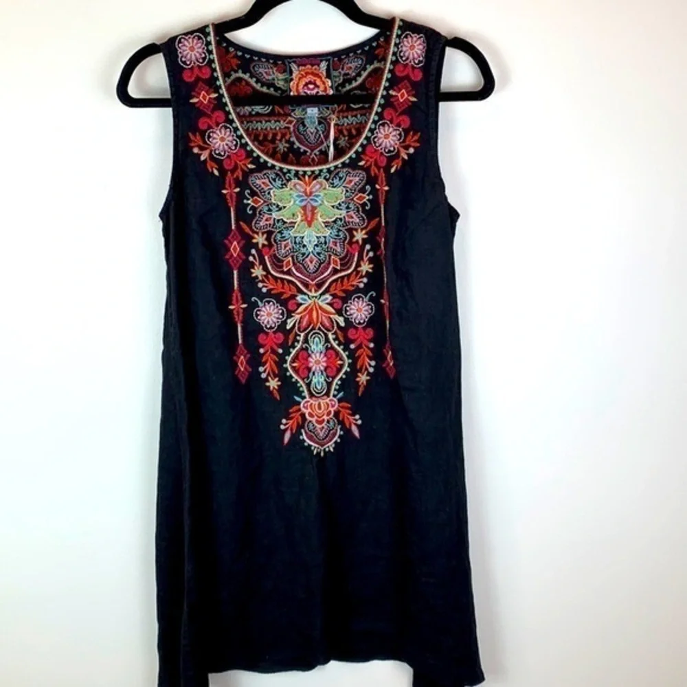 Johnny Was Anniek Trapeze Tunic Black NWT - Picture 3 of 11
